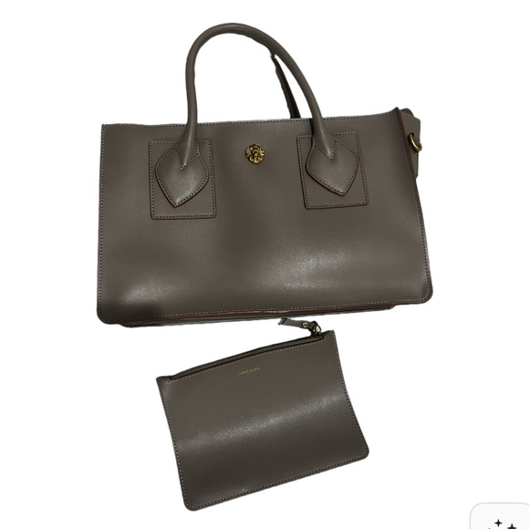 Anne Klein Taupe Hand Bag with Pouch - Picture 1 of 9